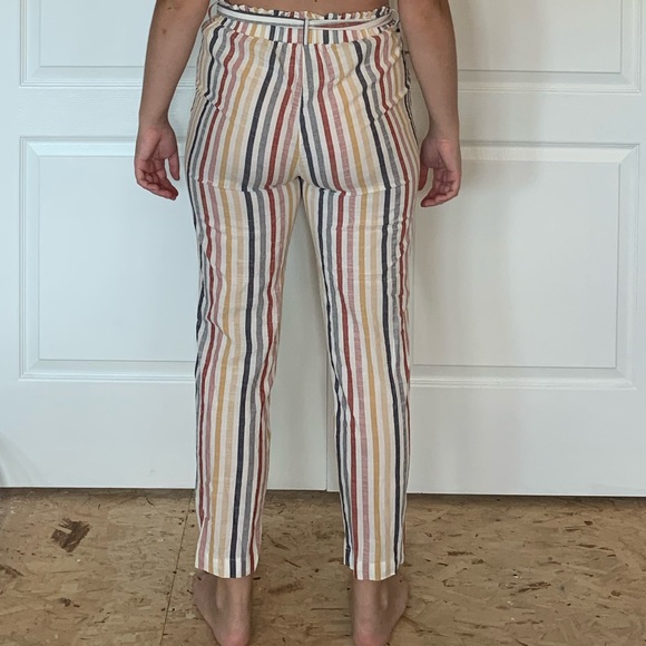 Striped paper bag pants - Picture 5 of 5